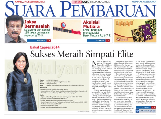 SMI menjadi capres pilihan opinion makers di Indonesia